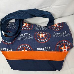 MLB Houston Astros Navy and Orange Shoulder Bag